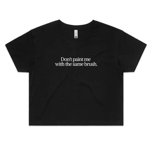 Women's Black Crop Tee