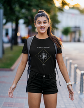 Load image into Gallery viewer, Women&#39;s Black Maple Organic Tee - Navigating Life
